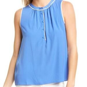 * New ~ COURT & ROWE ~ Women's Sleeveless Piping Top Size S